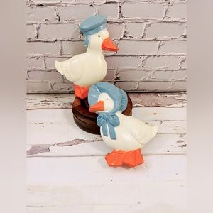 Vintage 1988 Miller Studio Geese Chalkware, Country Chic, Cottagecore Decor